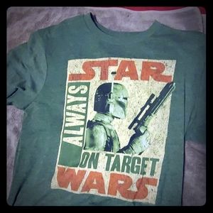 Star Wars Boba Fett vintage distressed style tee.